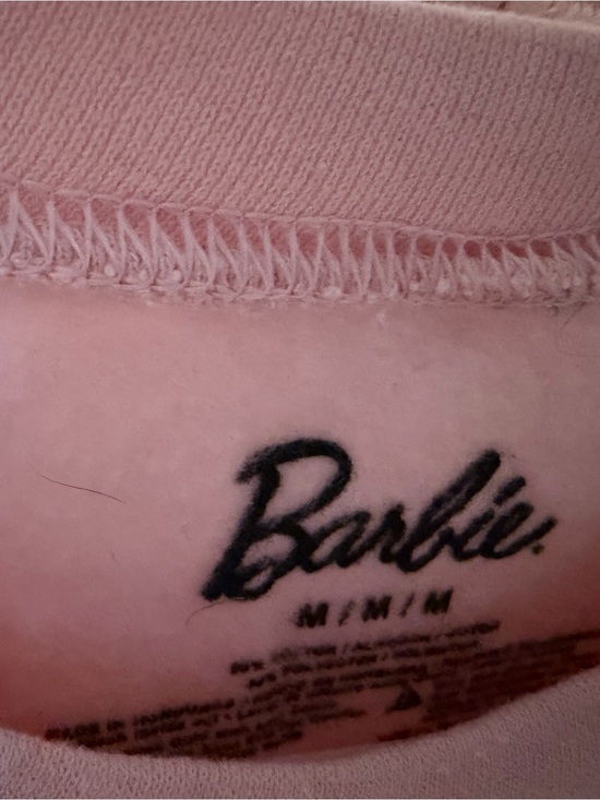 Barbie Sweaters - Barbie Pink Crewneck Sweater with Script Logo